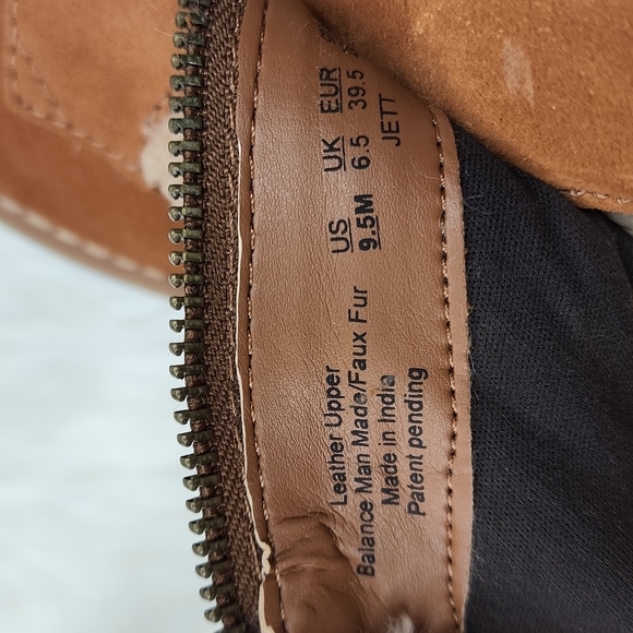 Naturalizer Jett Ankle Booties Winter Boots Tawny Brown - Picture 15 of 16